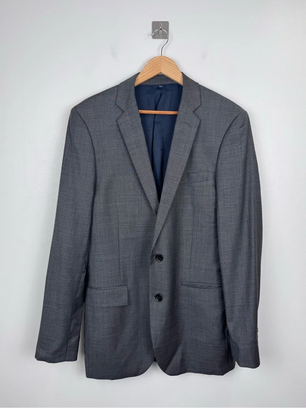 J.Crew Men Thompson Suit Grey Wool Suit Jacket 40L Trouser 33x32